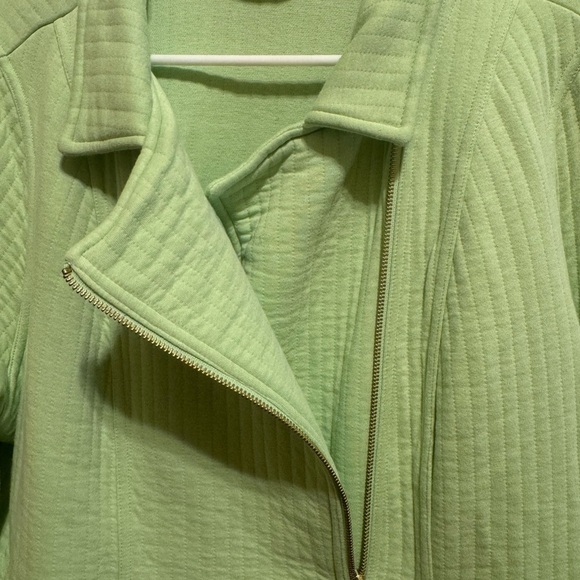 Isaac Mizrahi Live Green Quilted Jacket Sz XL - Picture 4 of 10